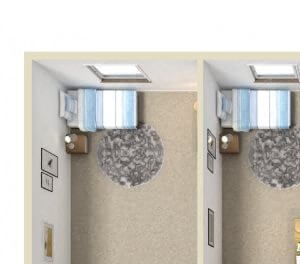 three bedroom apartment floor plan